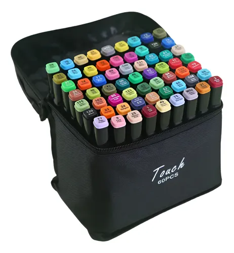 Kit 60 Cores Canetinhas Touch Profissional®