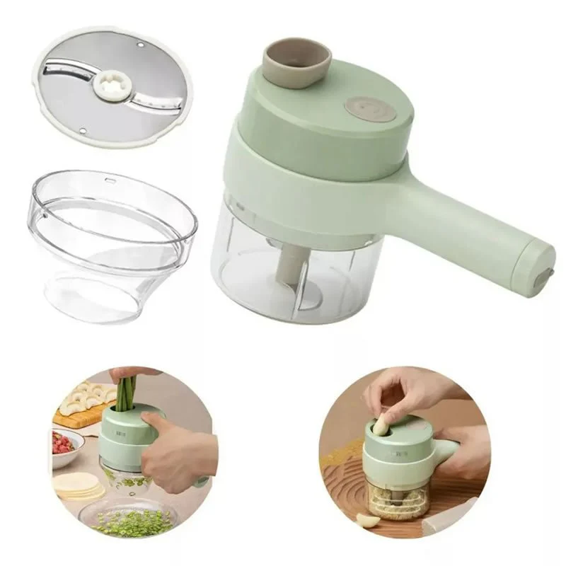Triturador de Legumes Elétrico Manual Tritura Tudo® - Imagem 6
